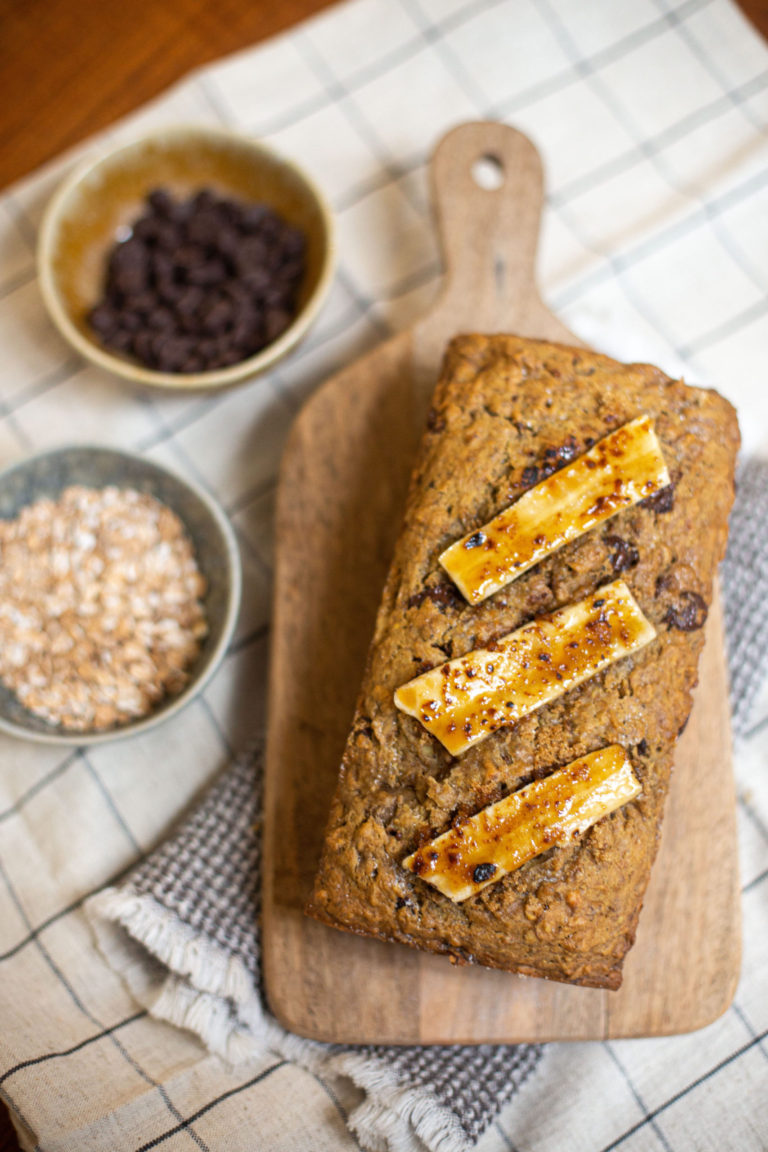 Finish it off with bananas bruleed with brown sugar.